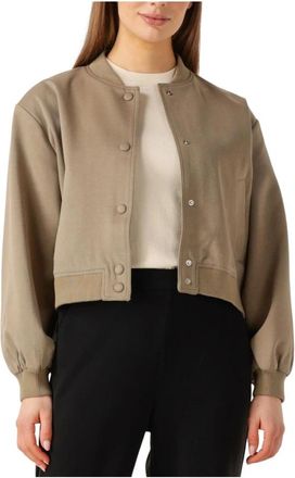 Notre-V Taupe Jas voor Vrouwen - Dames - Bomber jackets - Beige - 2XL - Jassen