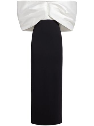 Solace London Filippa off-shoulder avondjurk - Zwart