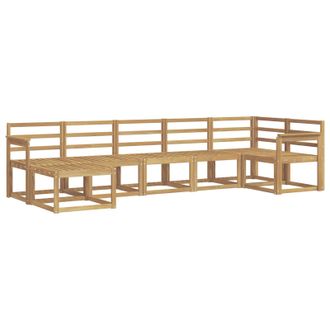 vidaXL Conjunto De Sof&aacute;s De Exterior 7 Pcs Blanco Vidaxl