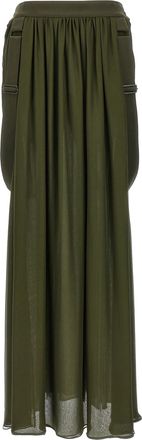 Max Mara Bicolor Silk Mini Womens Skirt