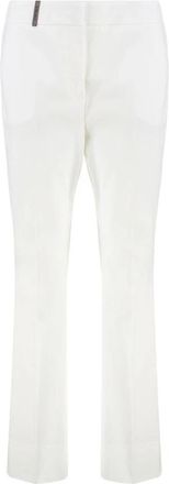 PESERICO Classic Flare Broeken - Dames - Wijde Broeken - Wit - XS - Broeken
