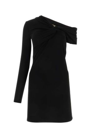 Saint Laurent Black Viscose Mini Dress