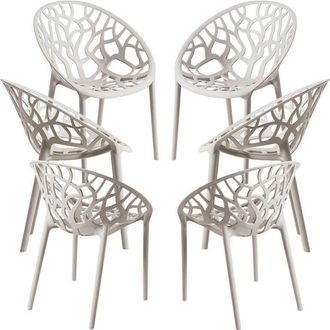 Regalos Miguel Regalos Miguel - Packs Sillas Jard&iacute;n - Pack 6 Sillas Nido - Gris Claro