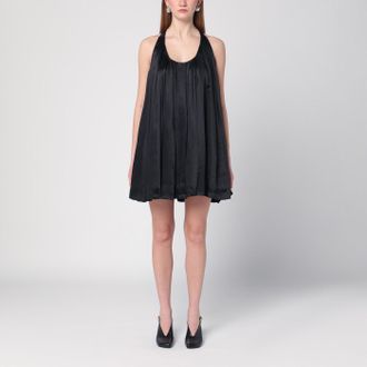 Loewe Black viscose trapeze mini dress