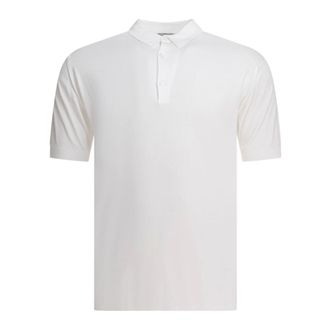 John Smedley Polo Shirts, male, White, XL, Adrian Polo Shirt
