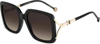 Carolina Herrera 0420S Zonnebril - Dames - Zonnebrillen - Zwart - 56 MM - Accessoires