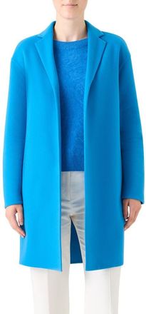 Akris Mae Cashmere Double Face Coat in Twilight at Nordstrom, Size 14
