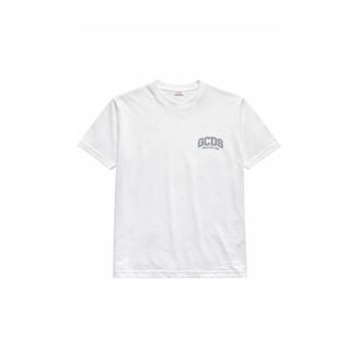 GCDS T-Shirts, male, White, Size: XL Logo Lounge Ss T-Shirt
