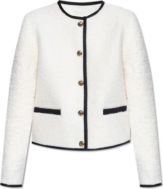 Anine Bing Logan Jacket - Dames - Zomerjassen - Wit - L - Wol - Jassen