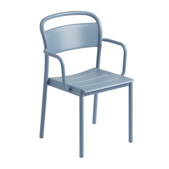 MUUTO Linear Steel Armchair Outdoor, hellblau