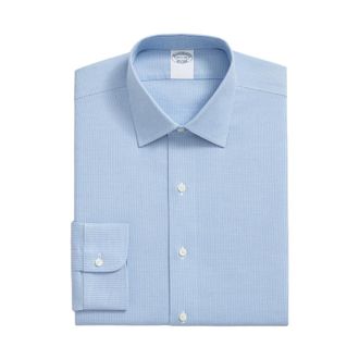 Brooks Brothers Heren, Overhemden, Blauw, Maat: 5XL Katoen