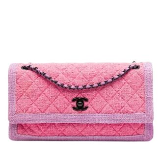 Chanel Pre-owned Vintage Tweed Flap Shoulder Bag - Dames - Pre-owned - Veelkleurig - Maat: ONE Size Tweed