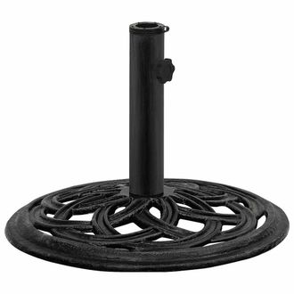 vidaXL Base De Sombrilla De Hierro Fundido Negro 44x44x31 Cm Vidaxl