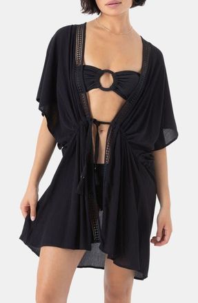 Roxy Sun Kissed Cover-Up in Anthracite at Nordstrom, Size Xx-Large