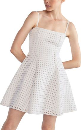 Cynthia Rowley Birdcage Linen Mini Dress