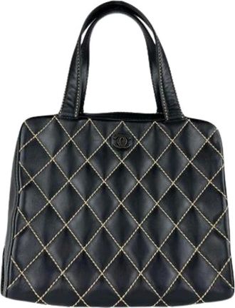 Chanel Pre-owned Handbags, female, Black, Size: ONE SIZE Pre-owned Handbag