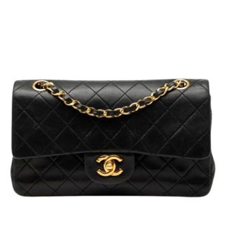 Chanel Pre-owned Double Flap Shoulder Bag - Dames - Pre-owned - Zwart - Maat: ONE Size Leer
