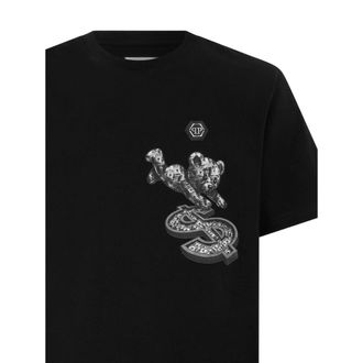 Philipp Plein Teddy Dollar Patch T-Shirt - Black