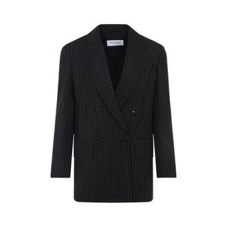 Max Mara Womens Mattia Jacket - Black Wool - Size EU 36 (Womens)