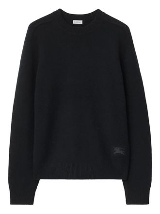 Burberry Maglione con applicazione sui gomiti - Nero