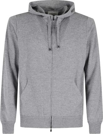 FILIPPO DE LAURENTIIS Hoodie met rits - Grijs