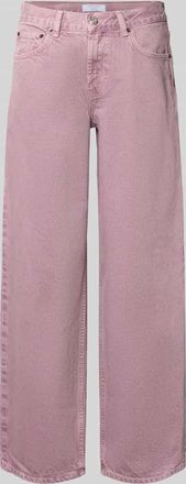 Topshop Wide Leg Jeans im 5-Pocket-Design Modell INCH in Flieder, Gr&ouml;&szlig;e 26/32