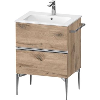 Duravit Duravit - Sivida Mueble Bajo Lavabo, 2 Cajones, Tirador Cromado