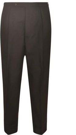 Maison Margiela Klassieke zwarte broek - Heren - Slim Fit Broeken - Bruin - S - Katoen - Broeken