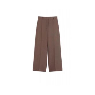 Max Mara Dames, Broeken, Bruin, Maat: S