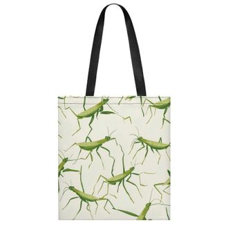 Generic Mantis Pattern Womens Tote Casual Shopping Bag Lightweight Shoulder Bags Hobos Handbag for Work Travel Daily 35x40cm