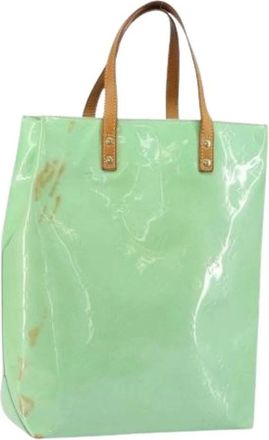 Louis Vuitton Pre-owned Vintage Tote Bag - Dames - Vintage Shopper - Groen - ONE Size - Leer - Vintage