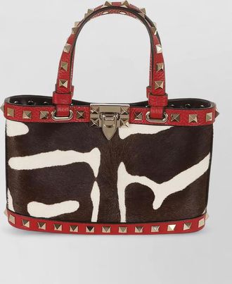Valentino Garavani mini shoulder bag animal print studs