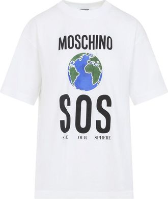 Moschino White Cotton T-Shirt