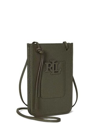 Lauren Ralph Lauren Crossbodytas met logopatch - Groen