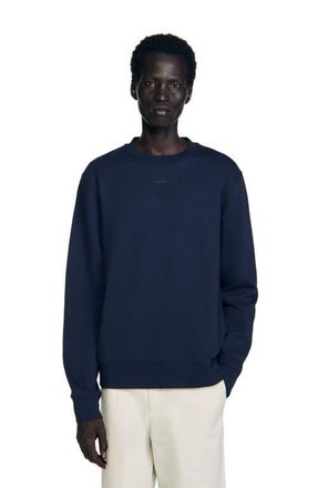 Sandro Logo sweatshirt in Midnight Blue at Nordstrom, Size Xx-Large