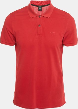 HUGO BOSS Boss By Hugo Boss Red Cotton Pallas Polo T-Shirt