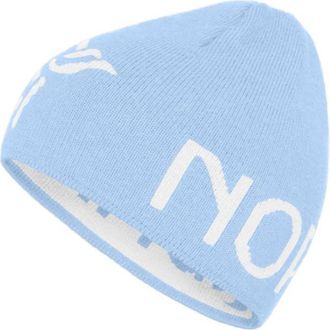 Norr&oslash;na 29 Merinoull Logo Beanie M&uuml;tze - Unisex | blau