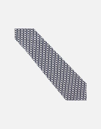 Dunhill Mens Dunhill Tie - Silver - Size: ONE size