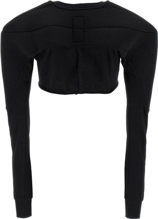 Rick Owens Womens Black Cotton Cardigan Clothing