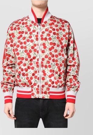 Dolce & Gabbana cherry print bomber jacket