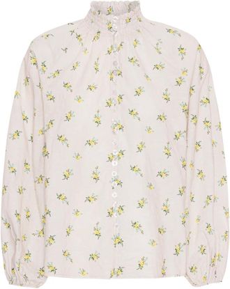 Americandreams Perla Katoenen Blouse - Dames - Blouses - Veelkleurig - M - Katoen - Overhemden