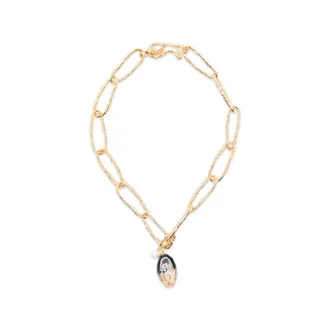 Forte_Forte Glass-pendant Pearl-detail Necklace