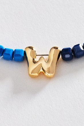 Anthropologie Colorful Beaded Initial Necklace