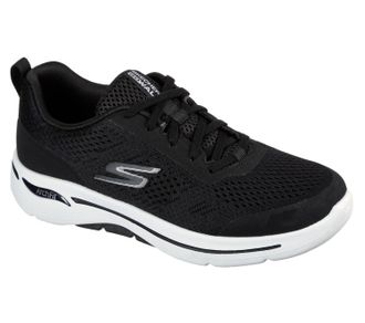 Skechers Womens Go Walk Arch Fit Motion Breeze Sneakers In Black