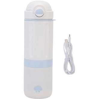 OEM Hervidor El&eacute;ctrico De Viaje Port&aacute;til Y Recargable De Acero Inoxidable 316, Taza Calefactora Para Coche, Botella De Agua De 500 Ml De Ebullici&oacute;n R&aacute;pida