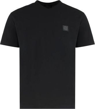 Stone Island Hombre, Camisetas, Negro, Talla: L