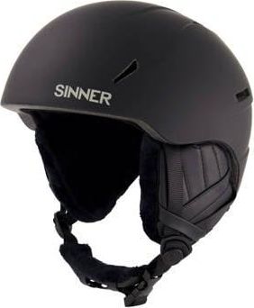 Sinner Senior skihelm Crest mat zwart