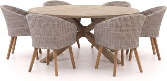 Intenso Furniture Intenso Tropea/ROUGH-Y &oslash;180cm dining tuinset 7-delig