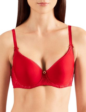 Aubade Womens HK09-02 Rosessence Spacer T-Shirt Bra - Red Polyamide - Size 34C