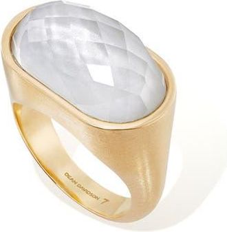 Dean Davidson Mercer Stone Statement Ring in Iridescent Pearl/Gold at Nordstrom, Size 7